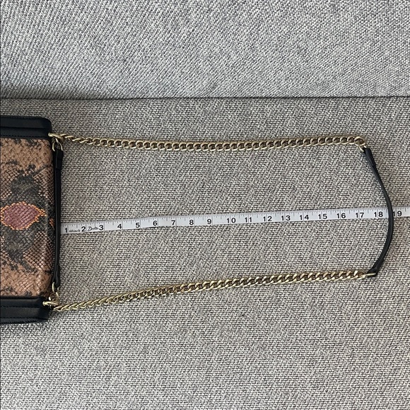 INC International Concepts Brown Snake Print Shoulder Bag - Picture 11 of 16